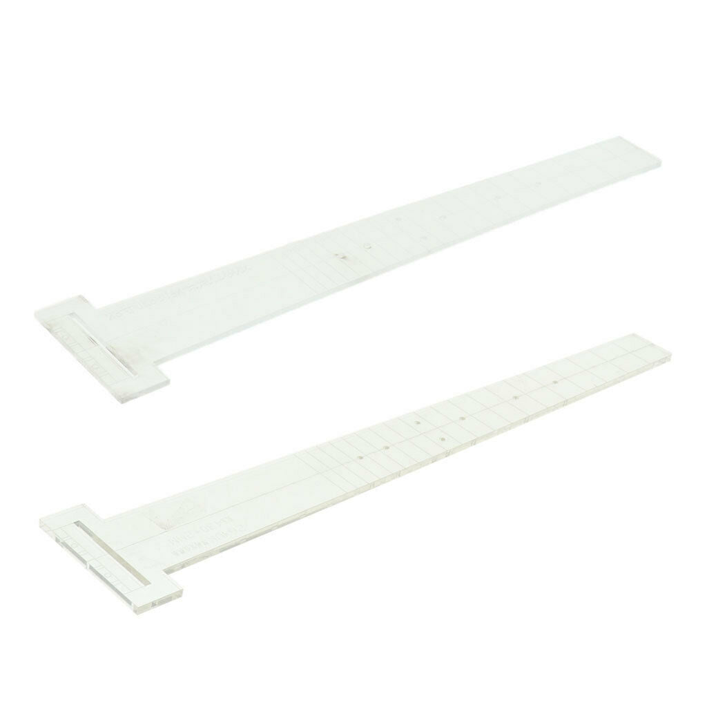 1 Piece Trapezoidal Acrylic Template for Acoustic Guitar Rulers