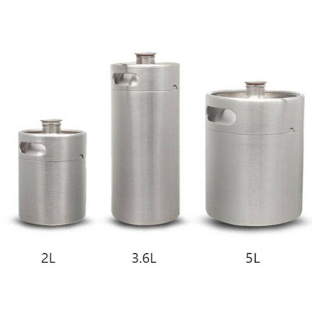 3.6L Stainless Steel Mini Beer Barrel Growler For System