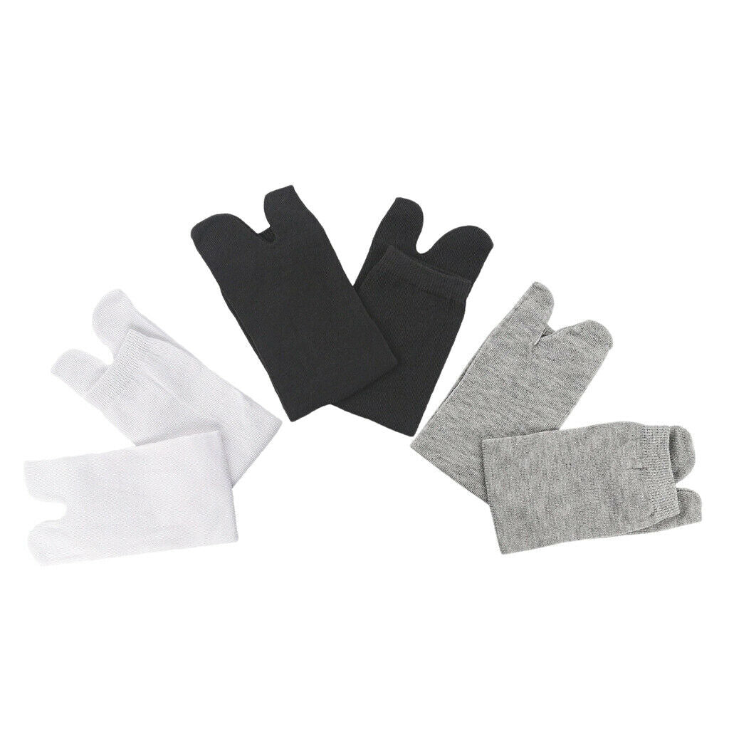 3 Pair Elastic Cotton   Socks 2 Toe Socks Hallux Valgus Corrector