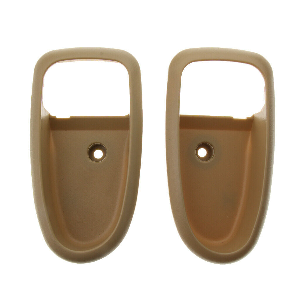 2pcs Car Inside Door Handle Cover Frame Trim for 01-07 Hyundai Elantra Beige