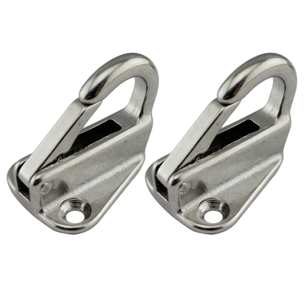 Lots 2 Marine Grade Tug Safety Catch Spring Snap Fending Hook Attach Rope