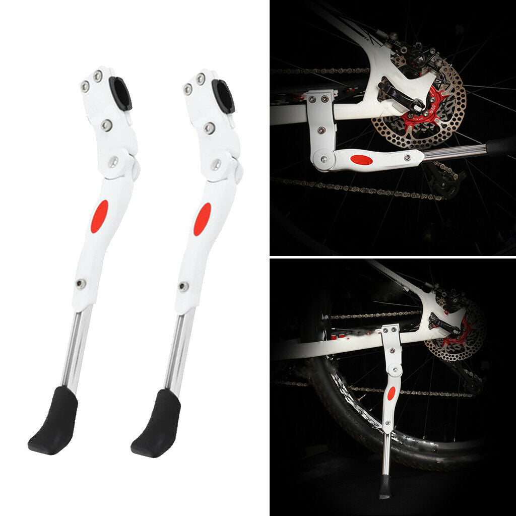 2 Pieces Rear-Mounted Bicycle Kickstands for 22-27'' Mountain Sports Bike