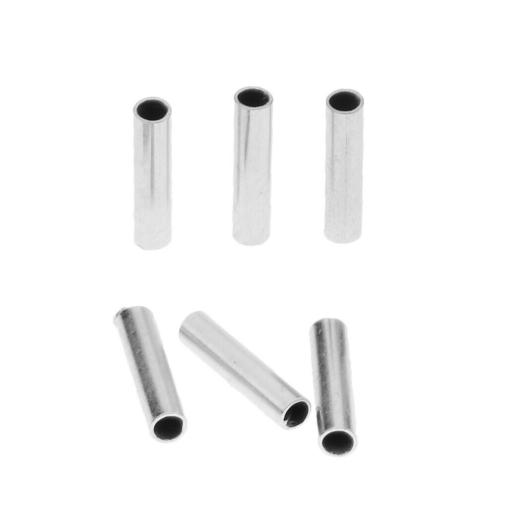 400x Single Fishing Crimps Sleeves Copper Tube Fishing Connector Wire Traces