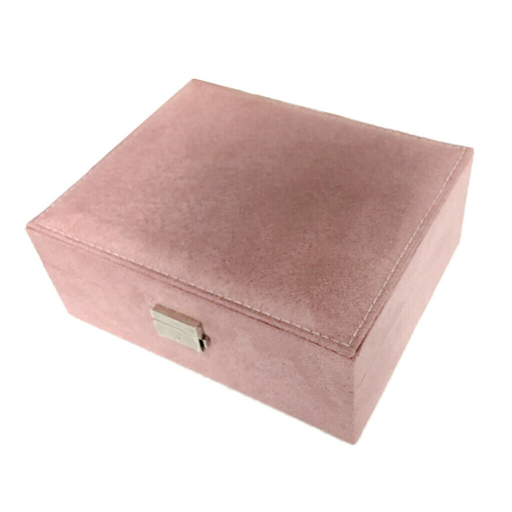 2Pcs Box Storage Lockable Necklace Bracelet Dispaly Showcase Containers