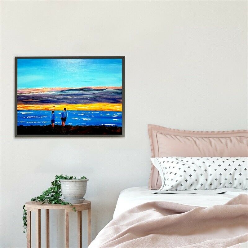 20*16in At The Seaside Art Poster Wall Hanging Decoration Canvas Prints