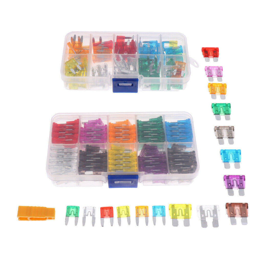 220 Pieces 2 in 1 Blade Fuses Inline Holder for Car Truck SUV RV Boat