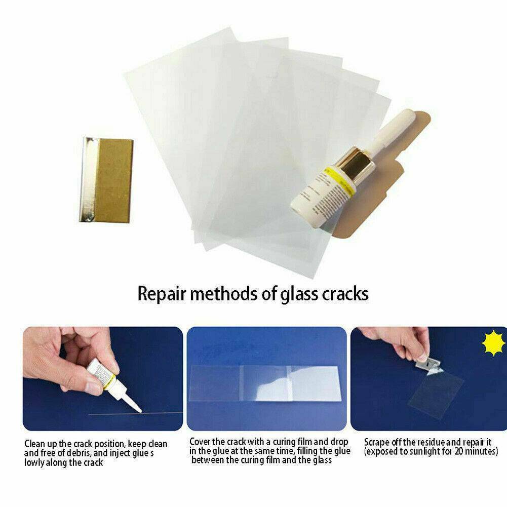 Newly Cracked Glass Repair Kit Windshield Kits Car Window Tools Glass Scratch