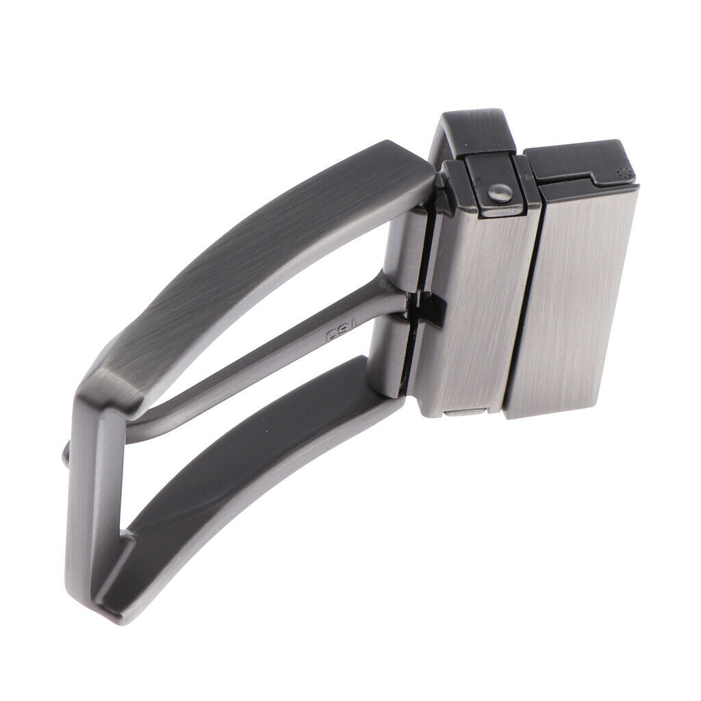 Reversible Single Prong Alloy Rectangular Belt Buckle Replacement Casual