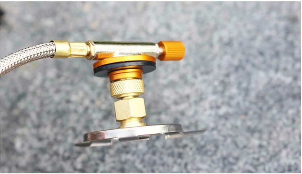 Outdoor Gas Camping Stove Flat Gas Tank Conversion Connector Adapter Switch Tool