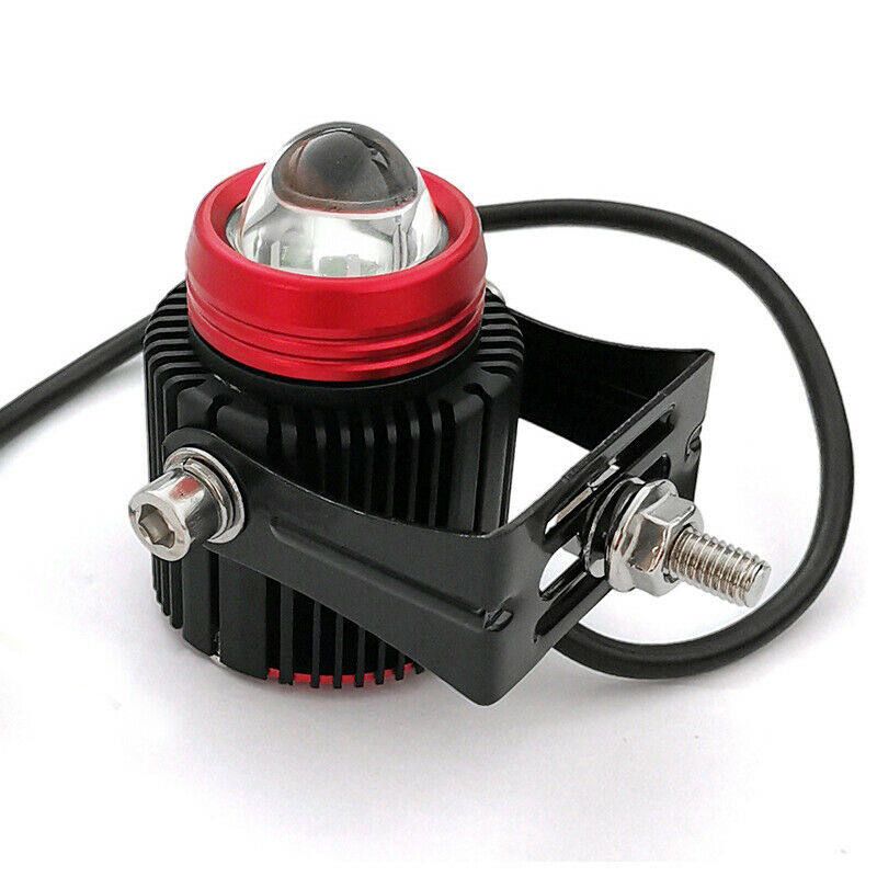6000LM Motorcycle Bike ATV Dual-color LED Spot Light Headlight Driving Fog Lamp