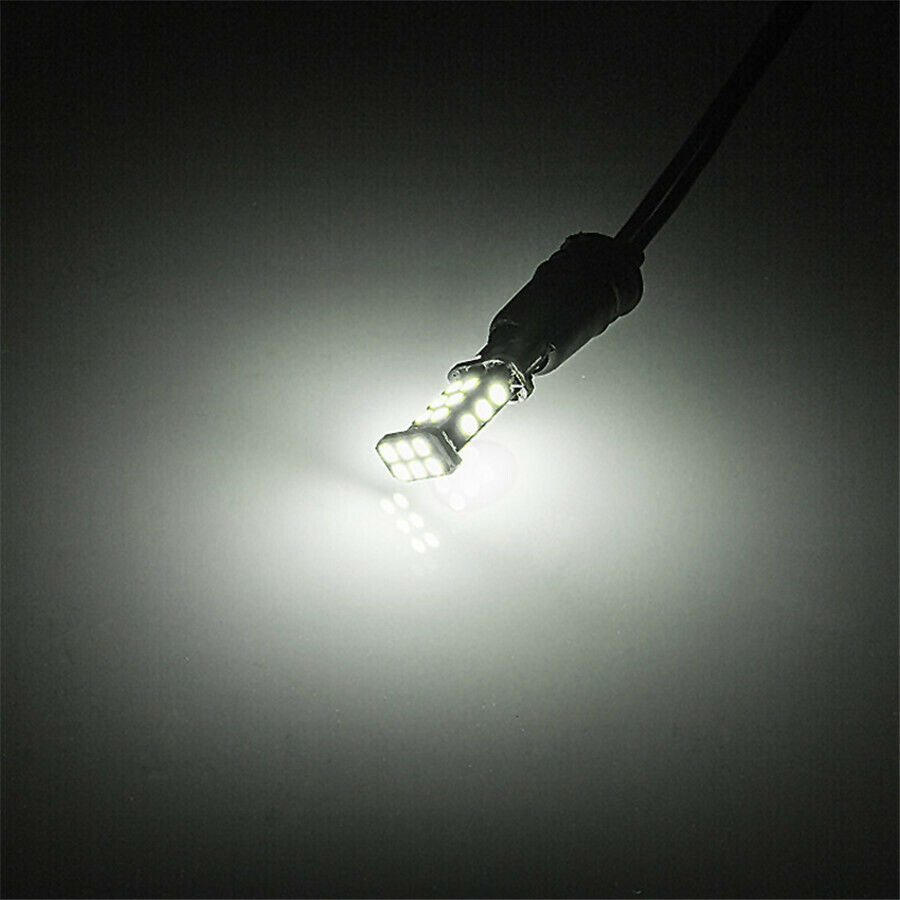 2x White T15 3030 24SMD Error Free LED Bulbs Reverse Backup Turn Signal Light