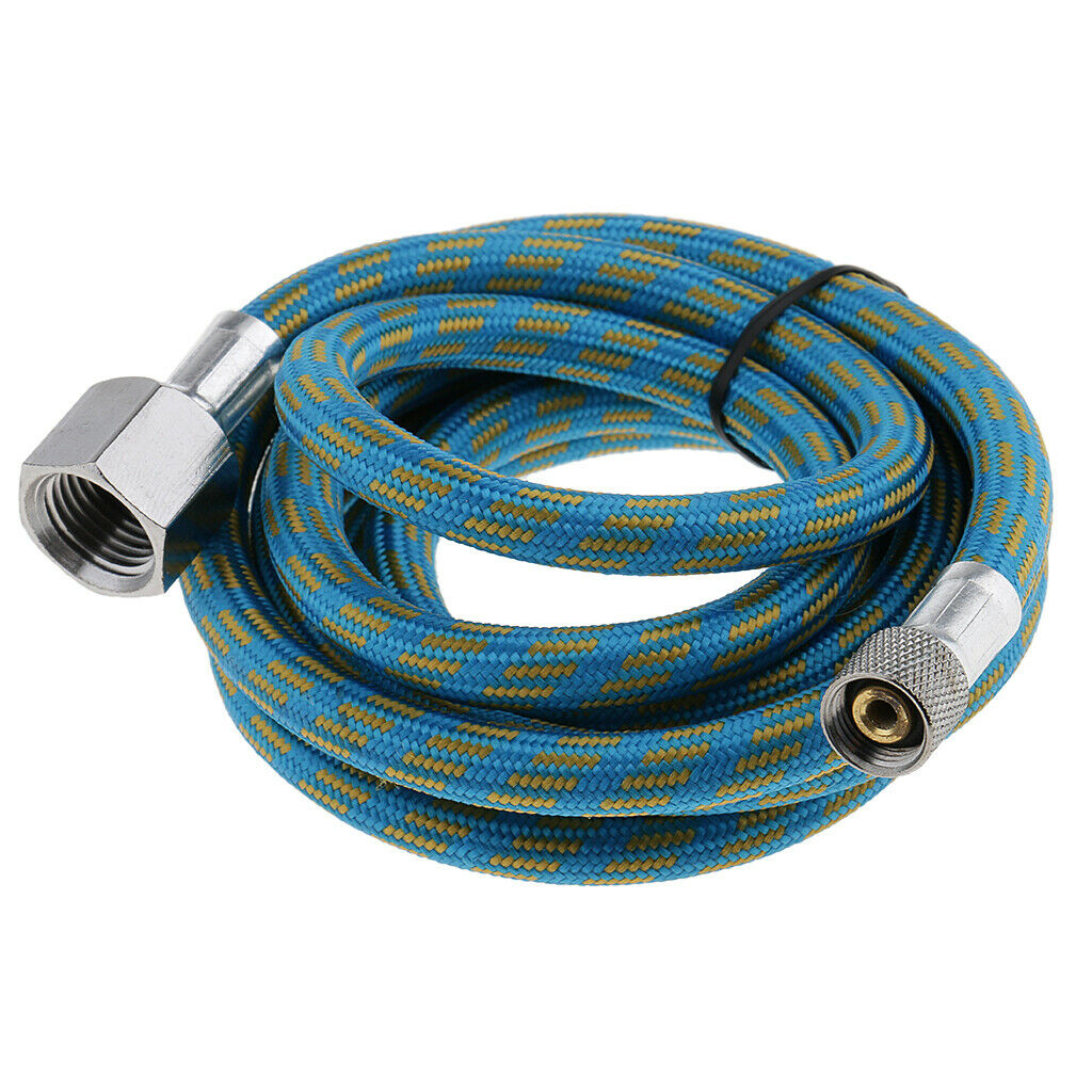 150cm Nylon Braided Airbrush Air Hose 1/8" To 1/4