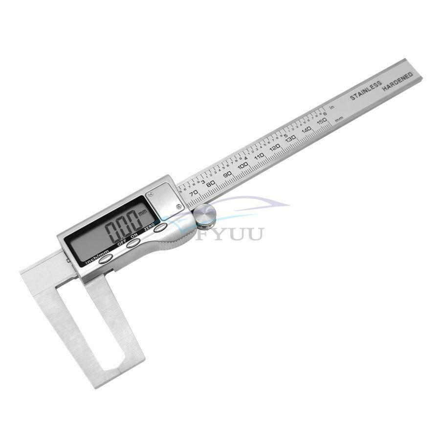 13mm×38mm Inch/mm/Fraction LCD Electronic Digital Brake Disc Rotor Gauge Caliper