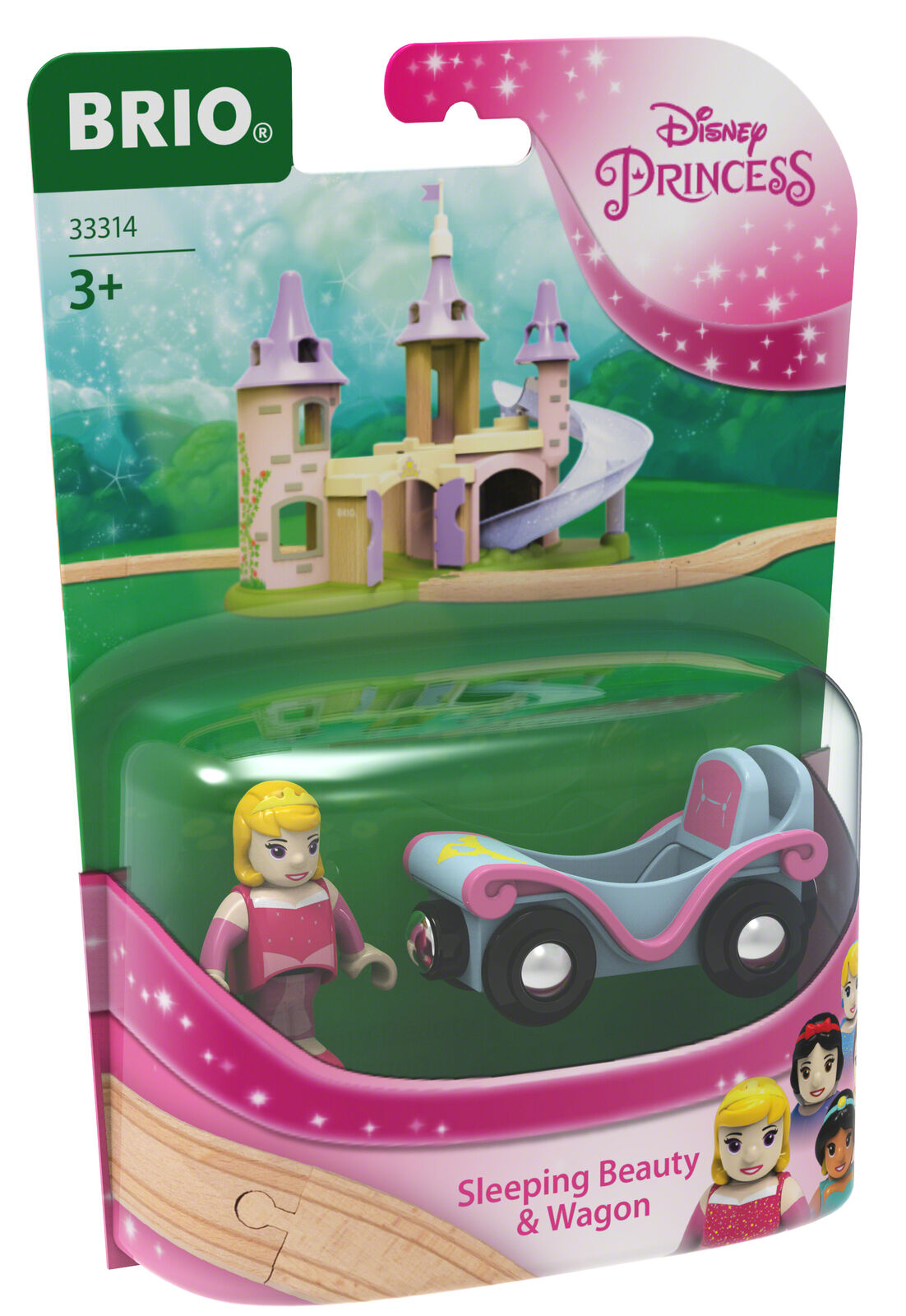 33314 BRIO Disney Princess Sleeping Beauty & Carriage Set Wooden Train Track 3+