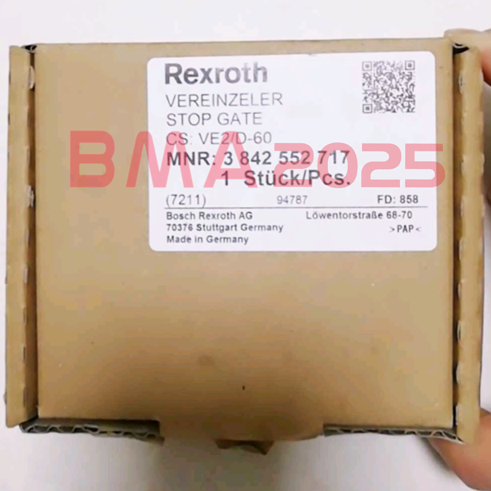 1PC Brand New Rexroth Blocking cylinder 3842552717 1 year warranty DHL free Ship