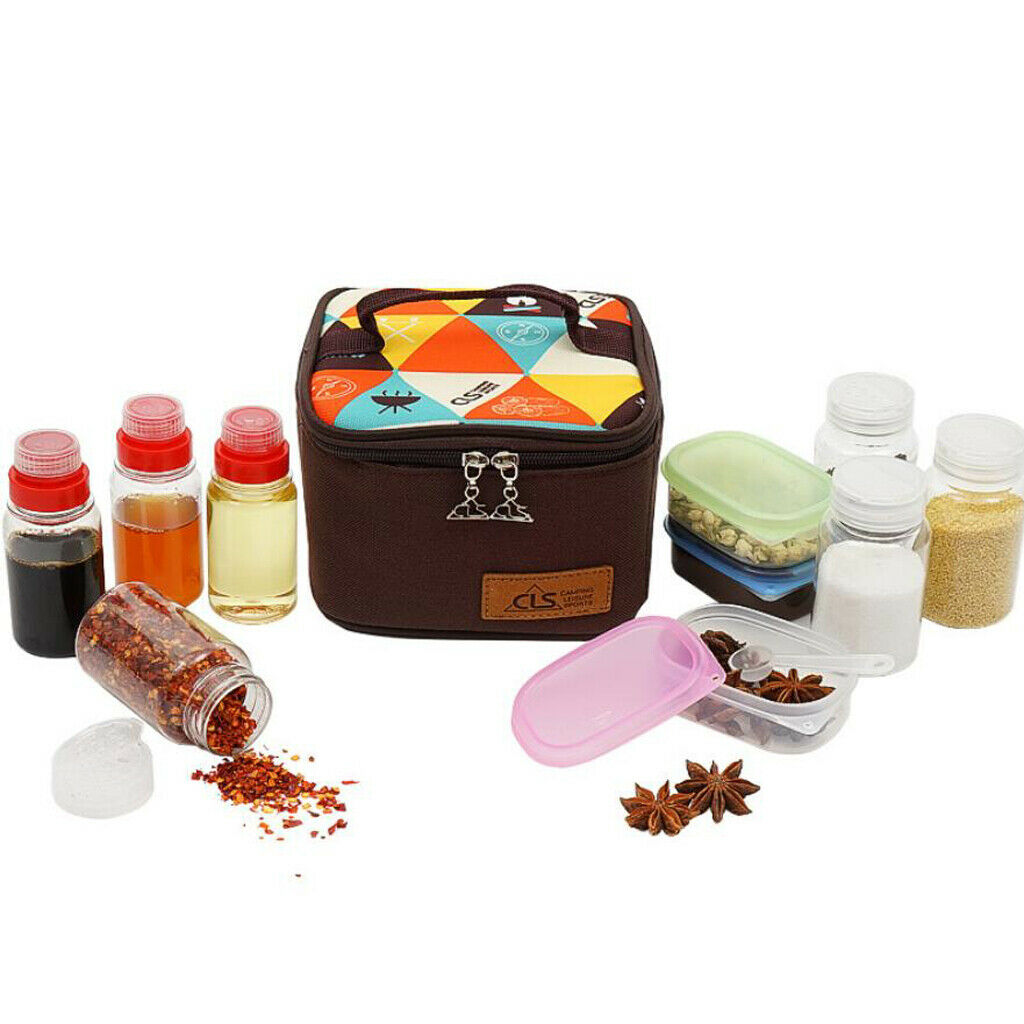 10pcs Spice Jars - Clear Plastic Spice Containers