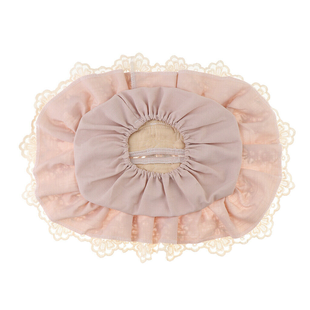 Lace Napkin Towel Paper Tissue Pocket Box Cover Storage Bag   Pink