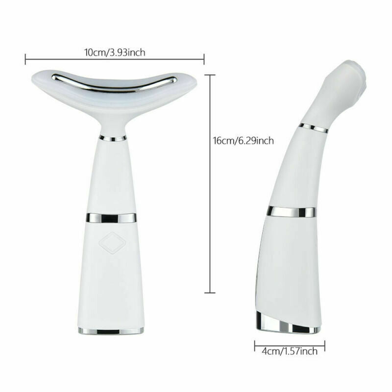 LED Photon Therapy Neck Face Lifting Massager Remove Double Chin Skin Tighten US