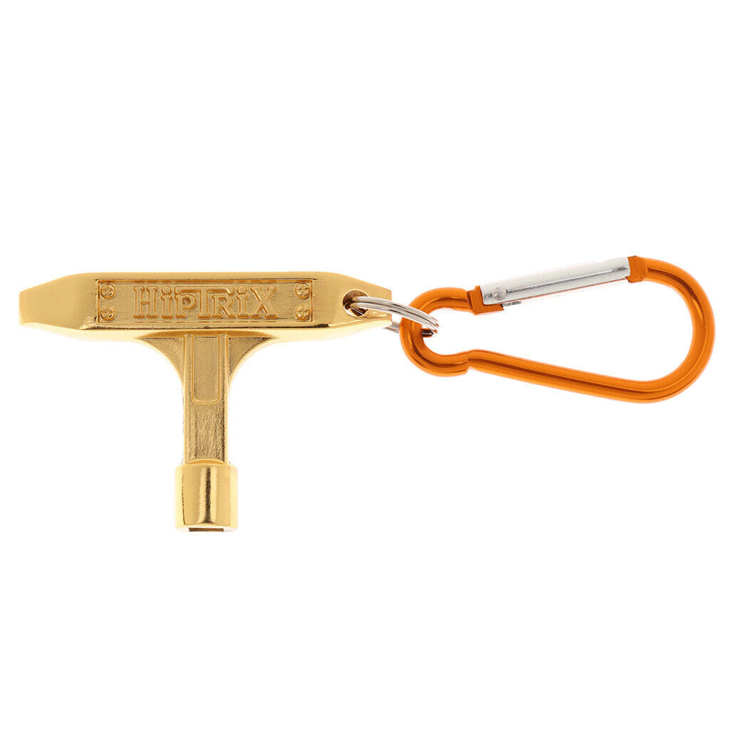 1x Standard Drum Key with Keyring for Drum Percussion Instrument Parts