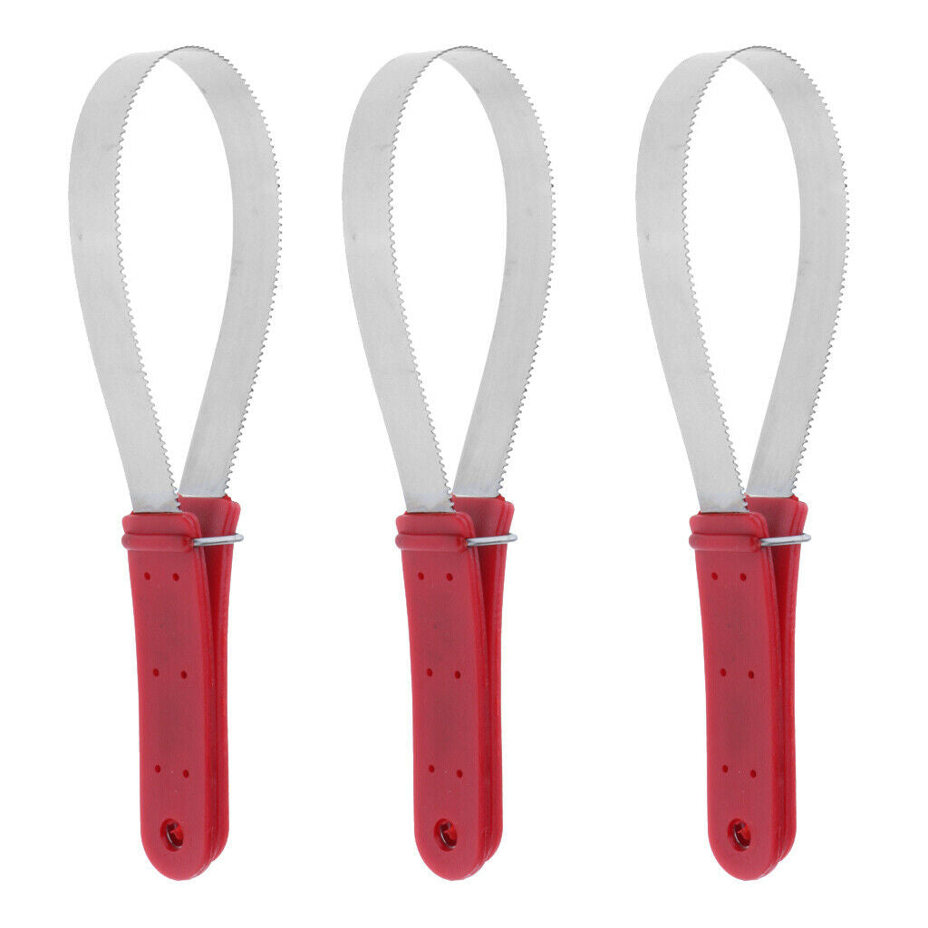 3 Pieces Quality Animal Equine Sweat Scraper Grooming Tool Random Color