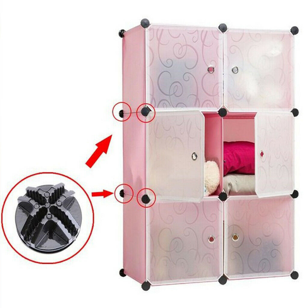 Set Of 10 Plastic Furniture Catches Lock For Wardrobe Locker