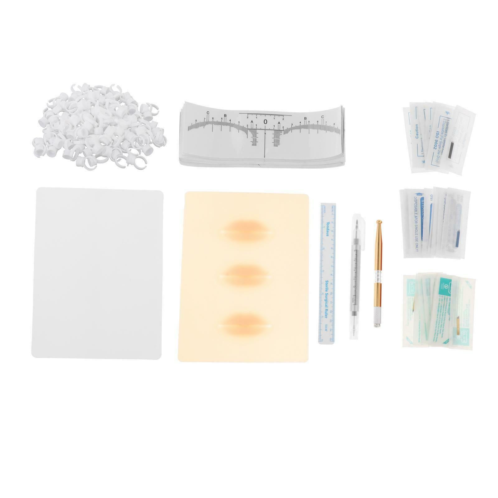 Pro Permanent Tattoo Training Pen Kit DIY Eyebrow Lip Tattoo Makeup Tools