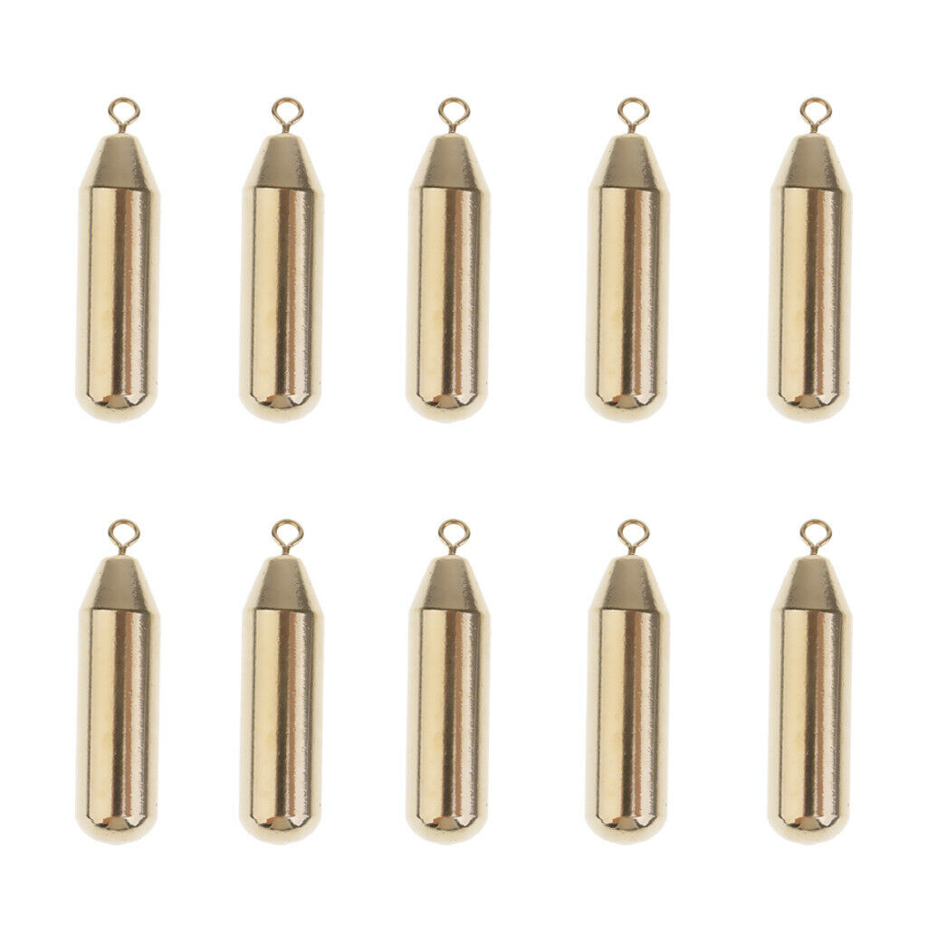 20pcs Weights  Brass Drop Shot Perch Pike Sea Tackle Deep Sea Fishing Trolling