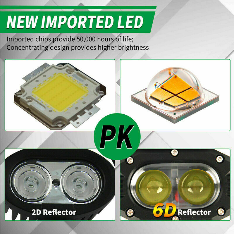 4inch 720W LED Work Light Car Spot Bar Off road Fog Lamp 4WD UTE ATV SUV Truck