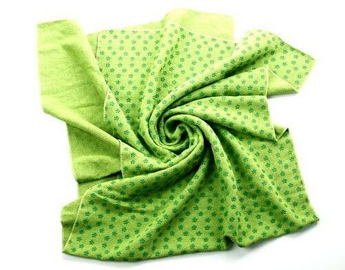 Green Yoga Towel Non-slip drape Soft Slip Resistant Eco-Friendly Yoga Mat