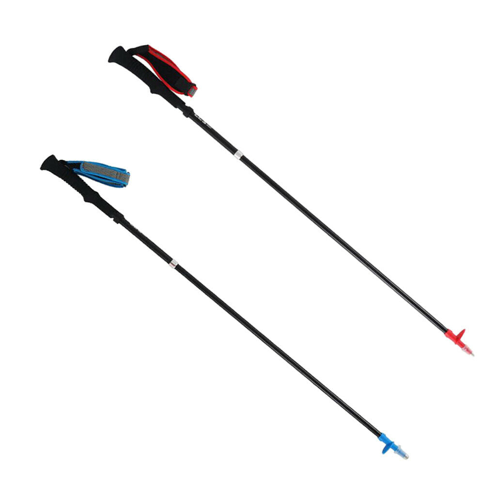 Aluminum Alloy Hiking Walking Stick Trekking Pole & Tungsten Steel Tip