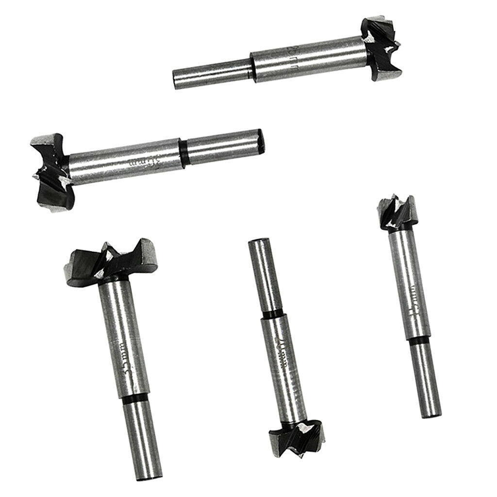 5Pcs Shank Wood Drill Bits Set Punching Machine for hand held drills and drill