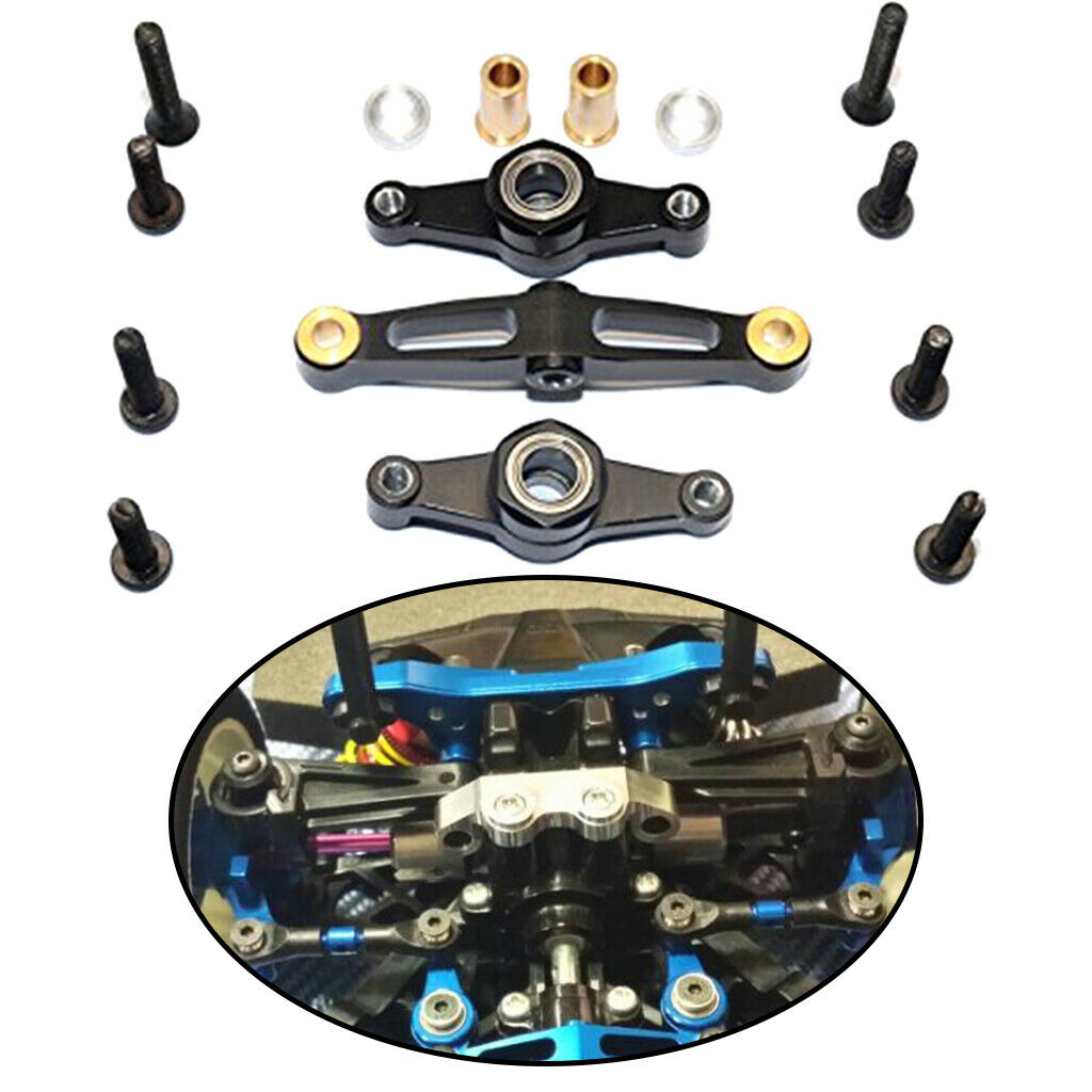 3piece Metal Steering Assembly Steering Tie Rod for TT02/TT02B/TT02T Car