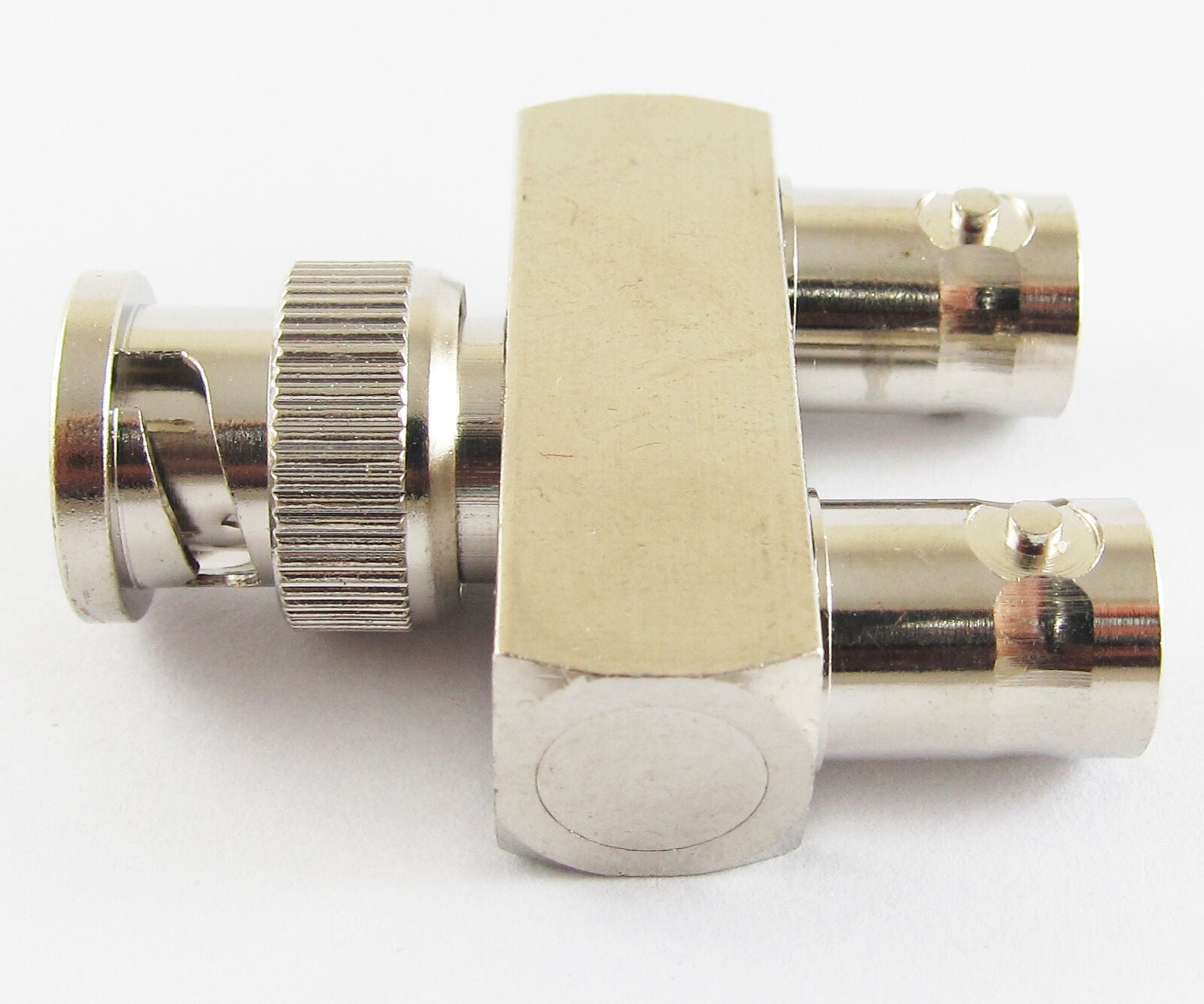 10pcs Nickel Plated Brass BNC Male to 2X BNC Female 3 Way Y RF Adapter Connector