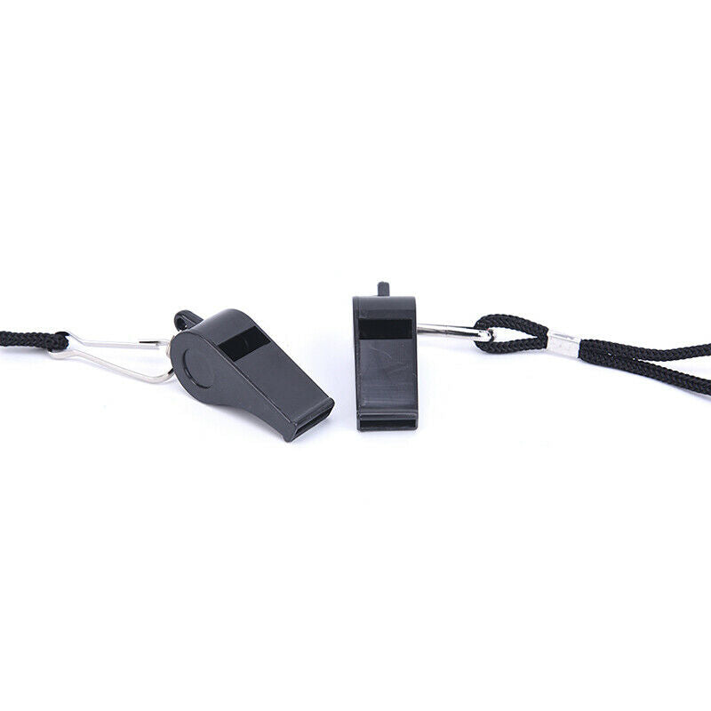2Pcs Whistle Sports Referee Training Whistle Outdoor Survival With LanyaF.l8