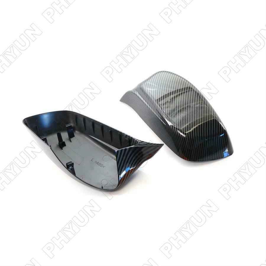 For 2004-2007 BMW 5 Series E60 E61 E63 E64 Side Mirror Cover Carbon Fiber Style