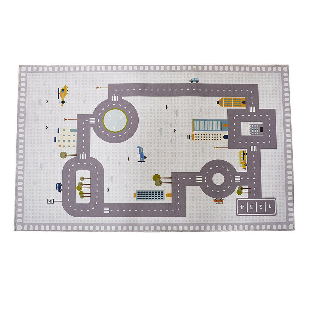 130x80cm Area Rugs Playroom Road Traffic Baby Crawling Carpet Floor Mat Pad