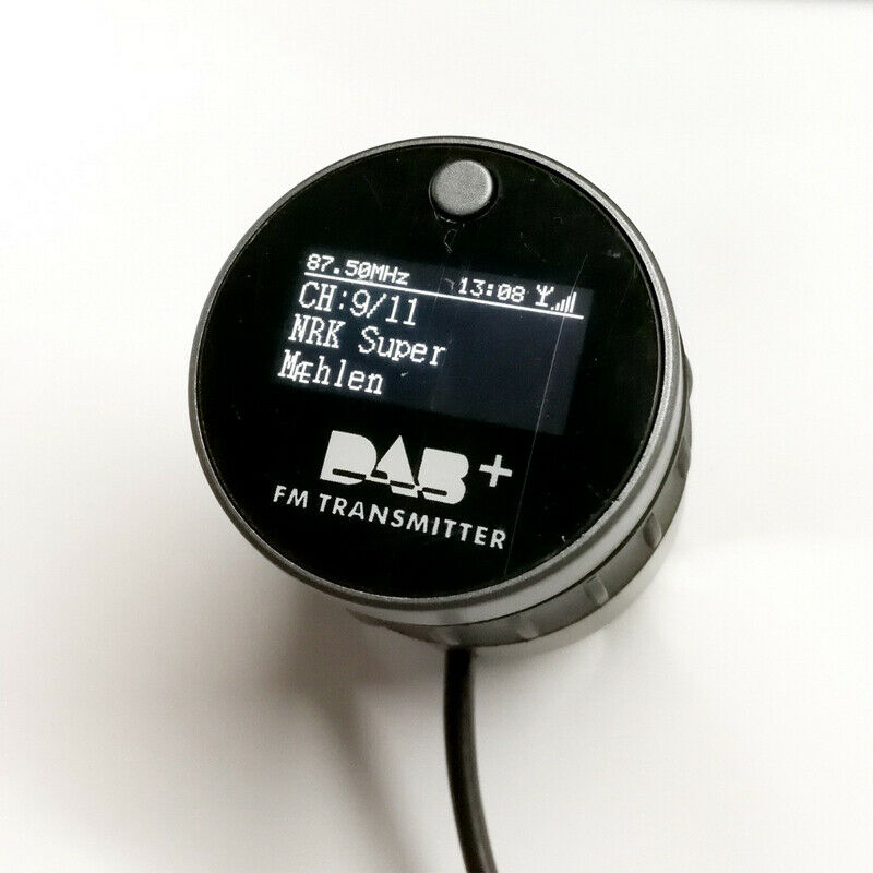 1.1" Car DAB+ Digital Radio USB Adapter Receiver Tuner FM Transmitter w/ Antenna