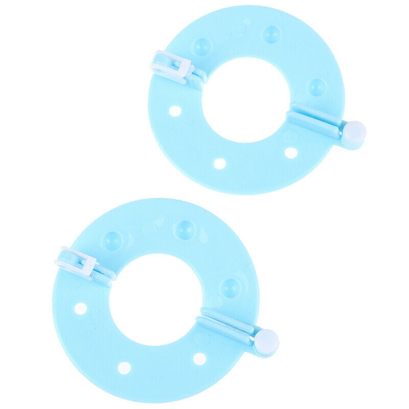 Wool Pom Maker Fluff Ball Weaver Needle Knitting Tool Plastic 8 Pcs(4 Pai.l8