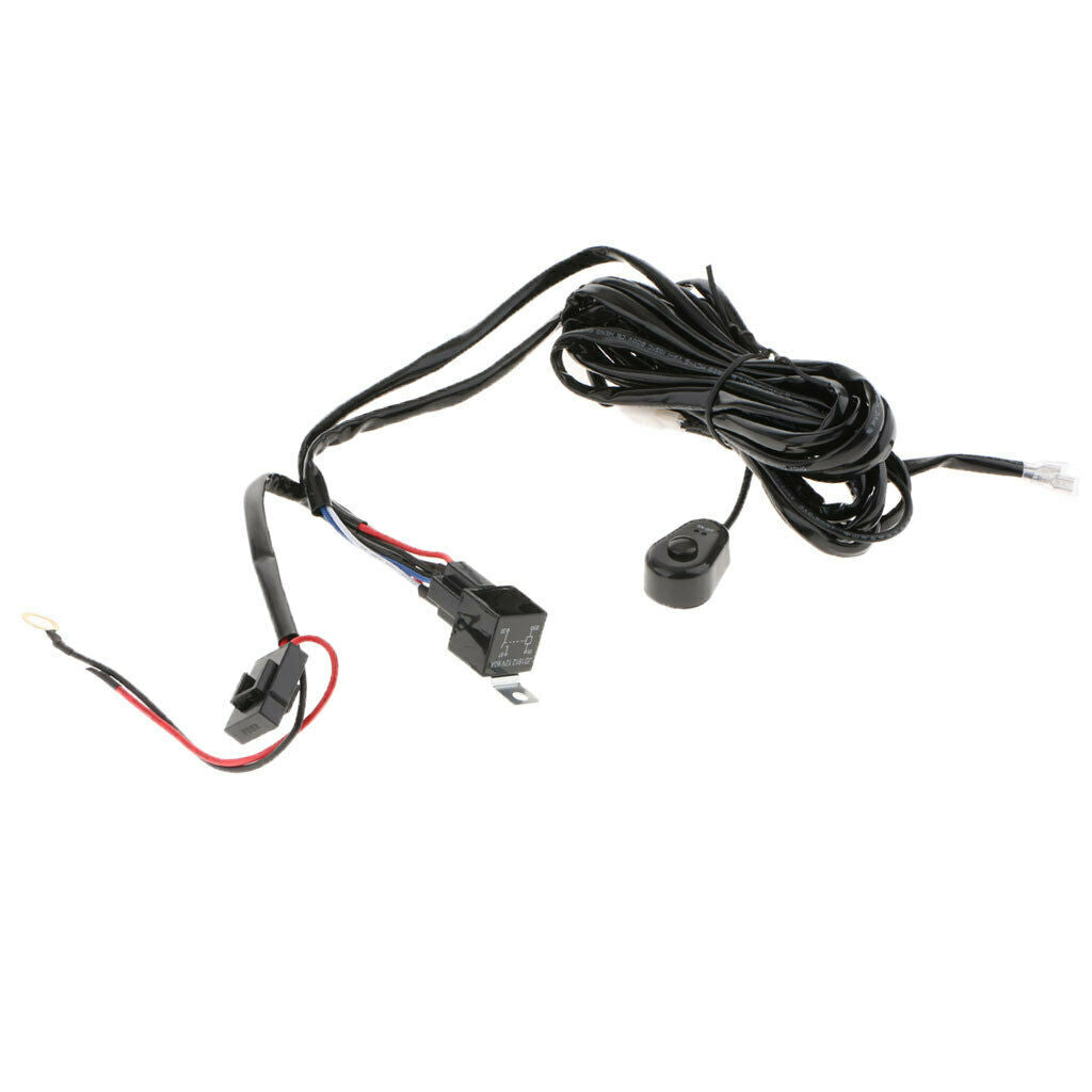 12V 40A Remote Control Wiring Harness Kit Switch Relay Led Work Light Bar
