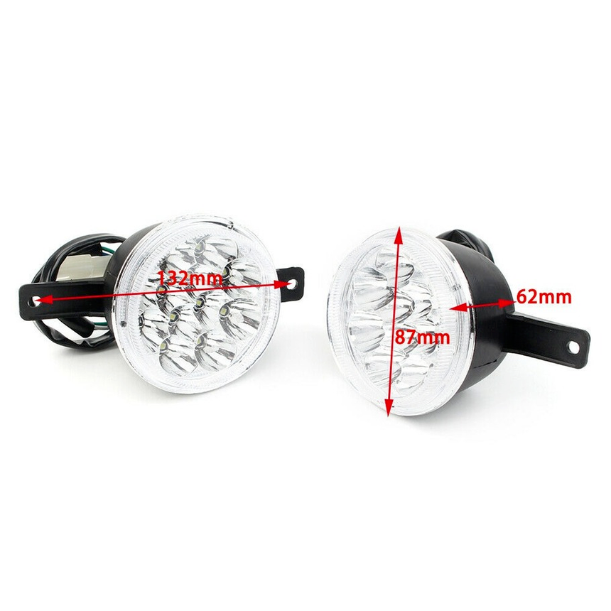 2* LED HEADLIGHT 3 wire ATV Quad GY6 150CC 250CC Taotao Coolster Peace Utility