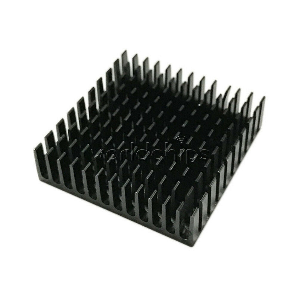 2PCS Aluminum 40x40x11mm Heatsink Cooling LED Power Memory Chip IC Transistor W