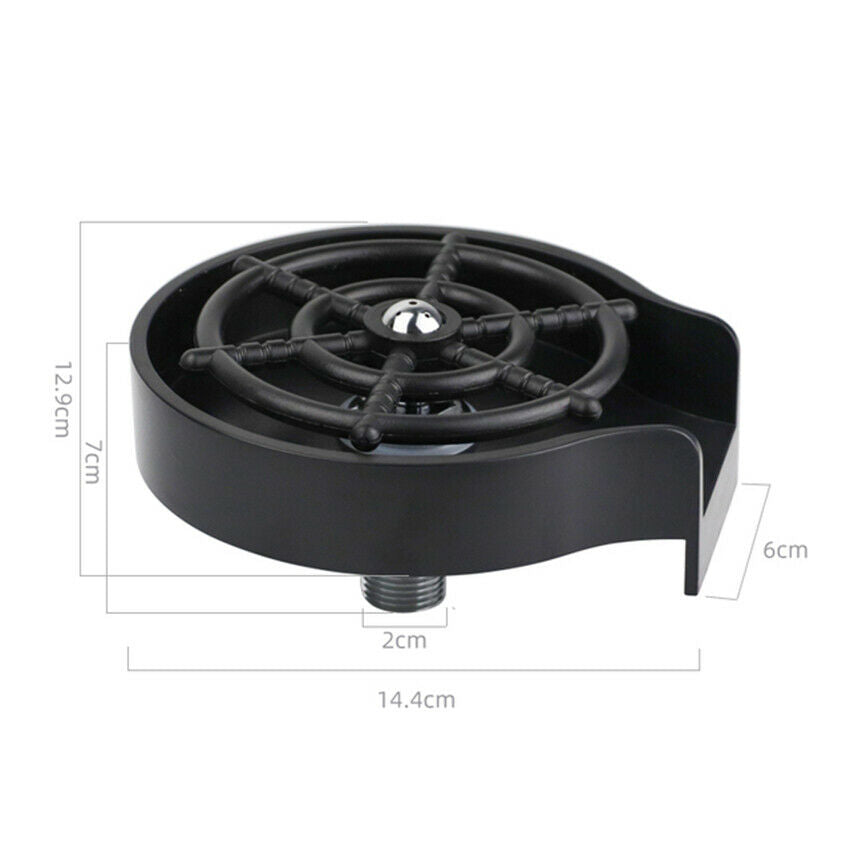 Automatic Glass Cup Rinser Kitchen Bar Glass Washer Coffee Pitcher Cup Cleaner