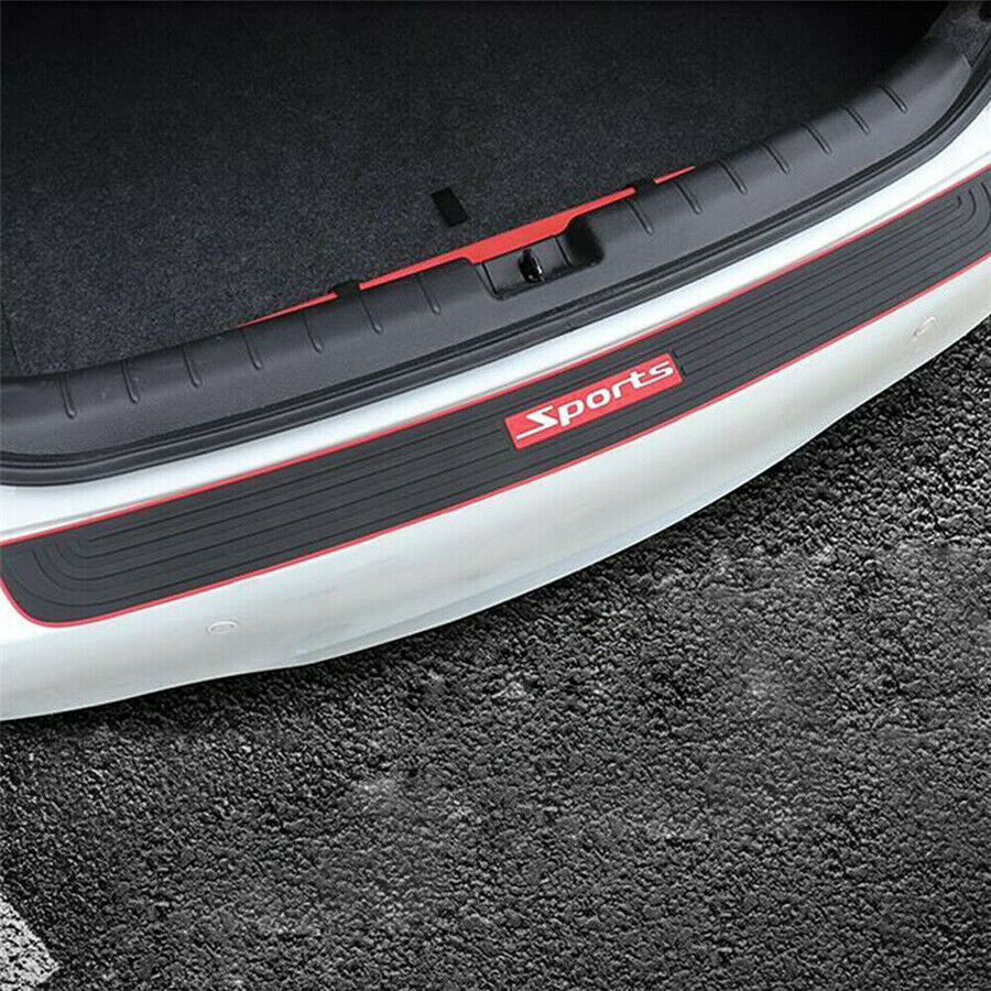 90cm*7.3cm Rubber Sports Car Rear Bumper Guard Scratch Protector Non-slip Cover