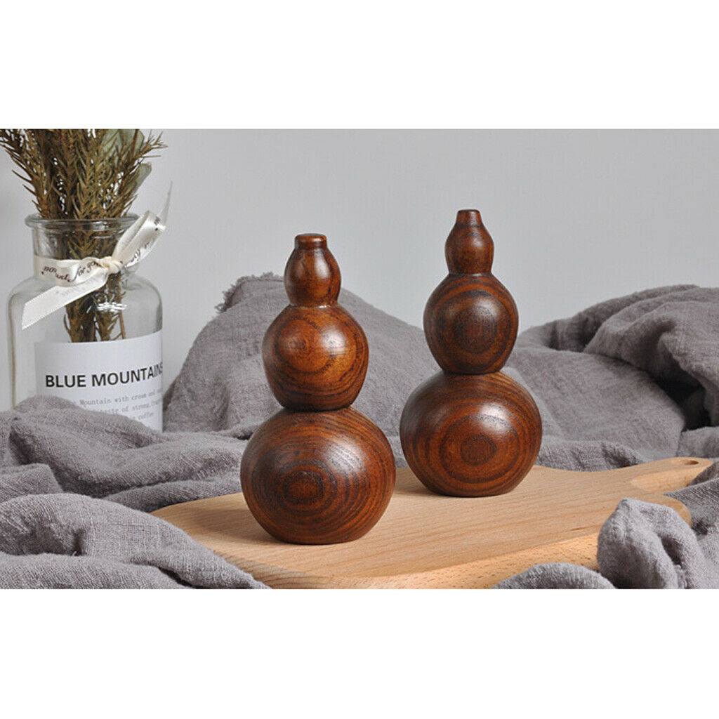 1Pcs Portable Wood Toothpick Dispenser Holders Gourd Shape Storage Organizer