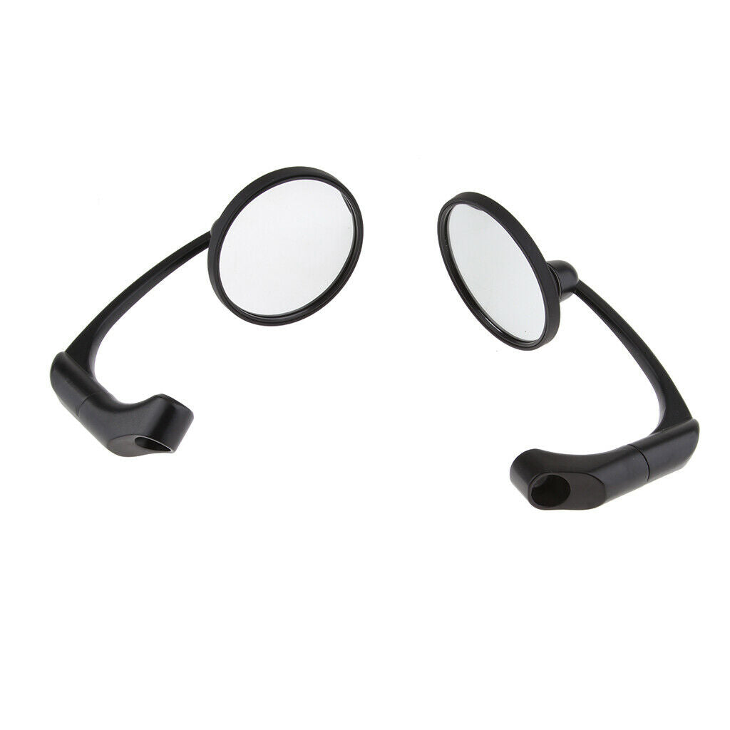 Universal Side Rear View Race Mirrors for Motorcycle Motorbike Scooters Black