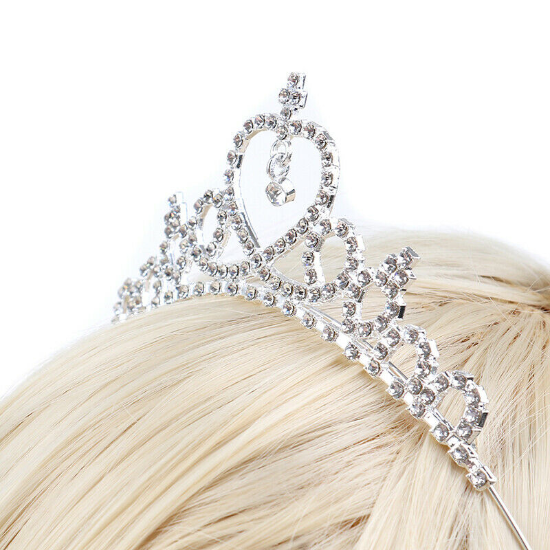 Crystal Tiara Hairband Kid Girl Bridal Princess Prom Crown Headband Hair J.l8