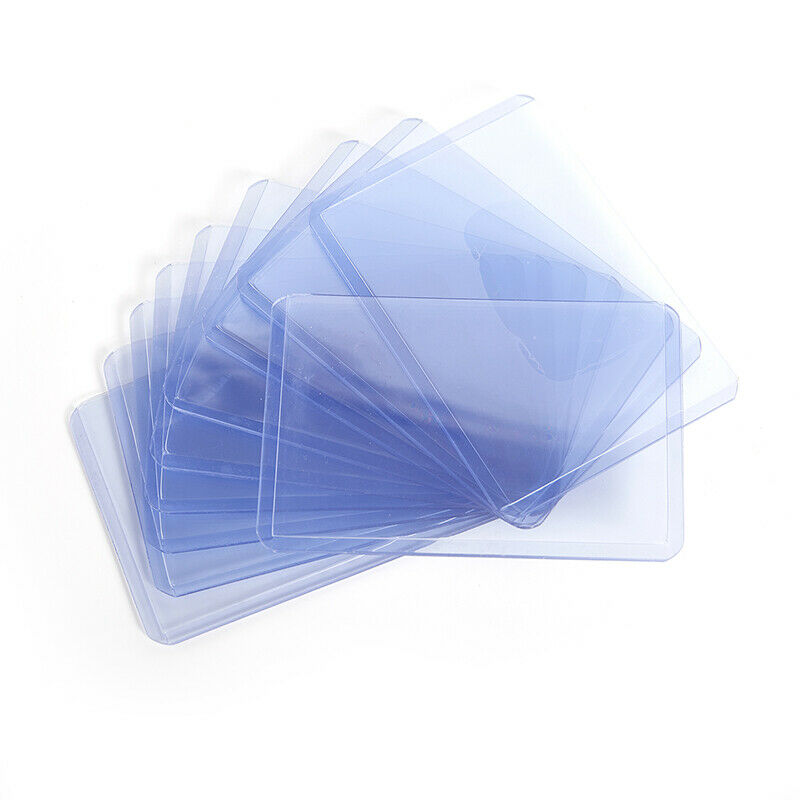 1pc Simple Transparent Plastic Name Card Cover Bank Card Holder Name Card Co KX