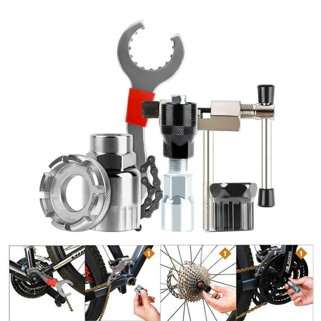 6pcs/Set Mountain Bike  Crank Chain Extractor Removal Repair Tool Kit