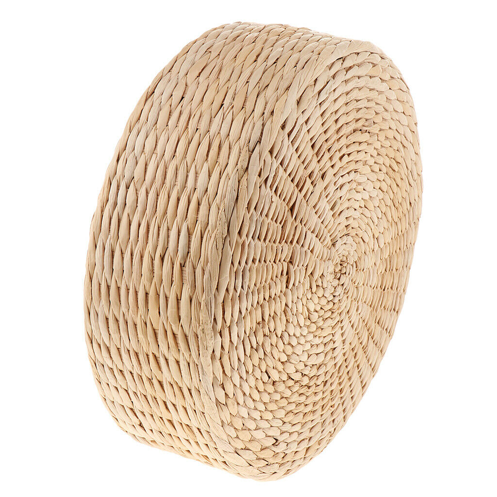 2pcs Straw Cushion Meditation Buckwheat Floor Seat Cushion for Relaxation