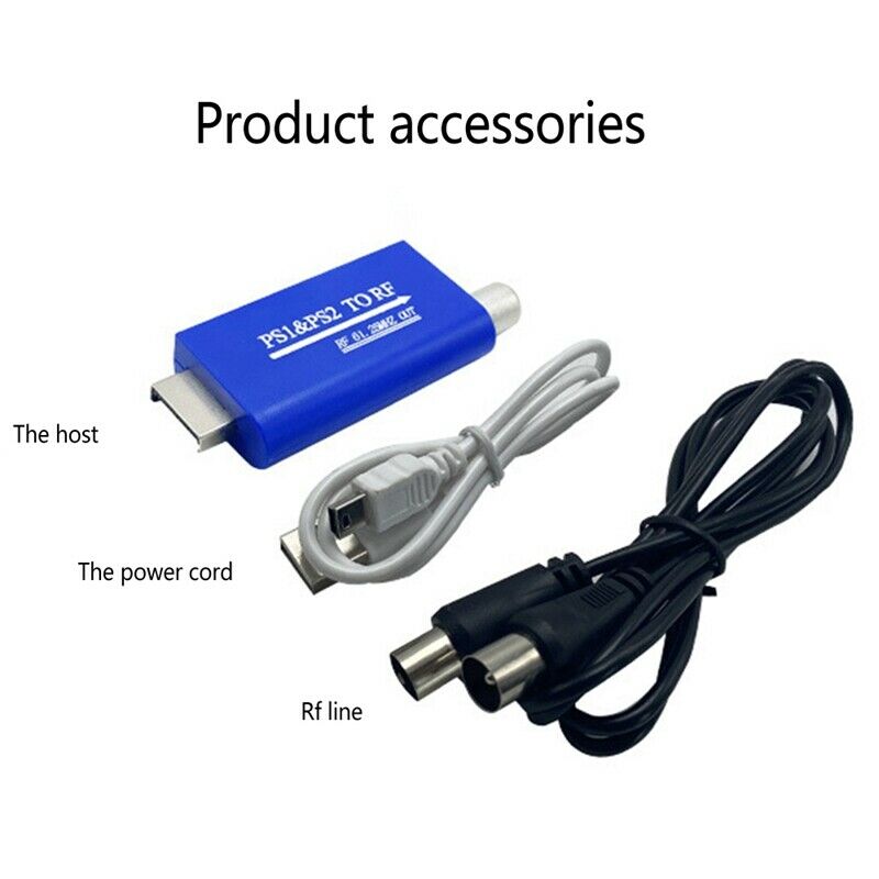 Signal Converter, Ps1/Ps2 to Rf Cable Old Tv Signal Rf Converter Is Suitable fM8